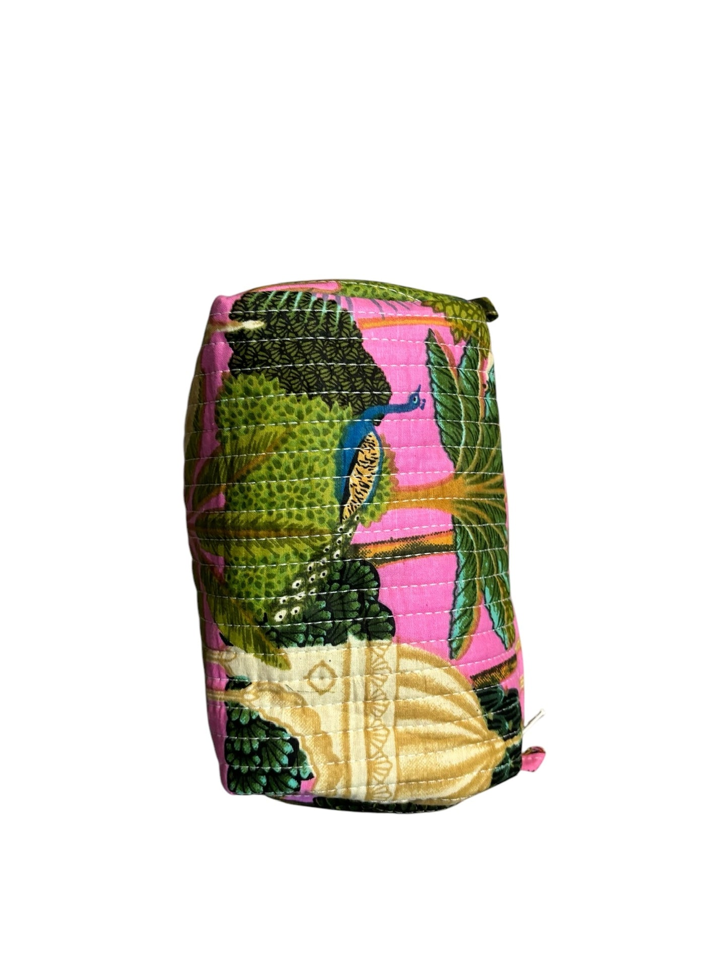 Beauty case Blu stampa Pavoni - S