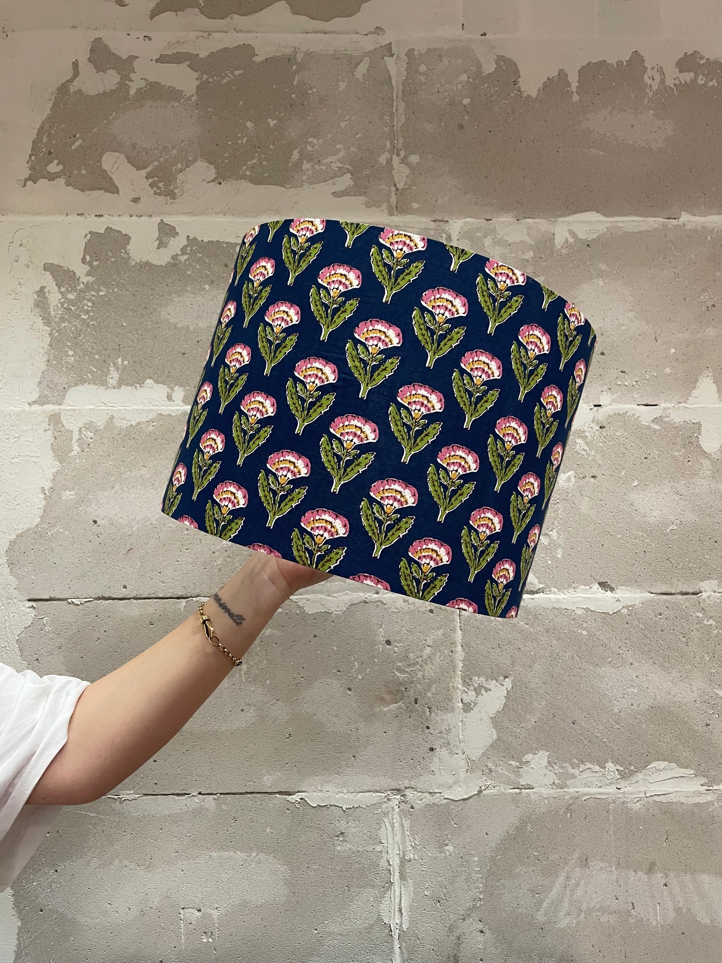 Cilindro L stampa Primule Rosa