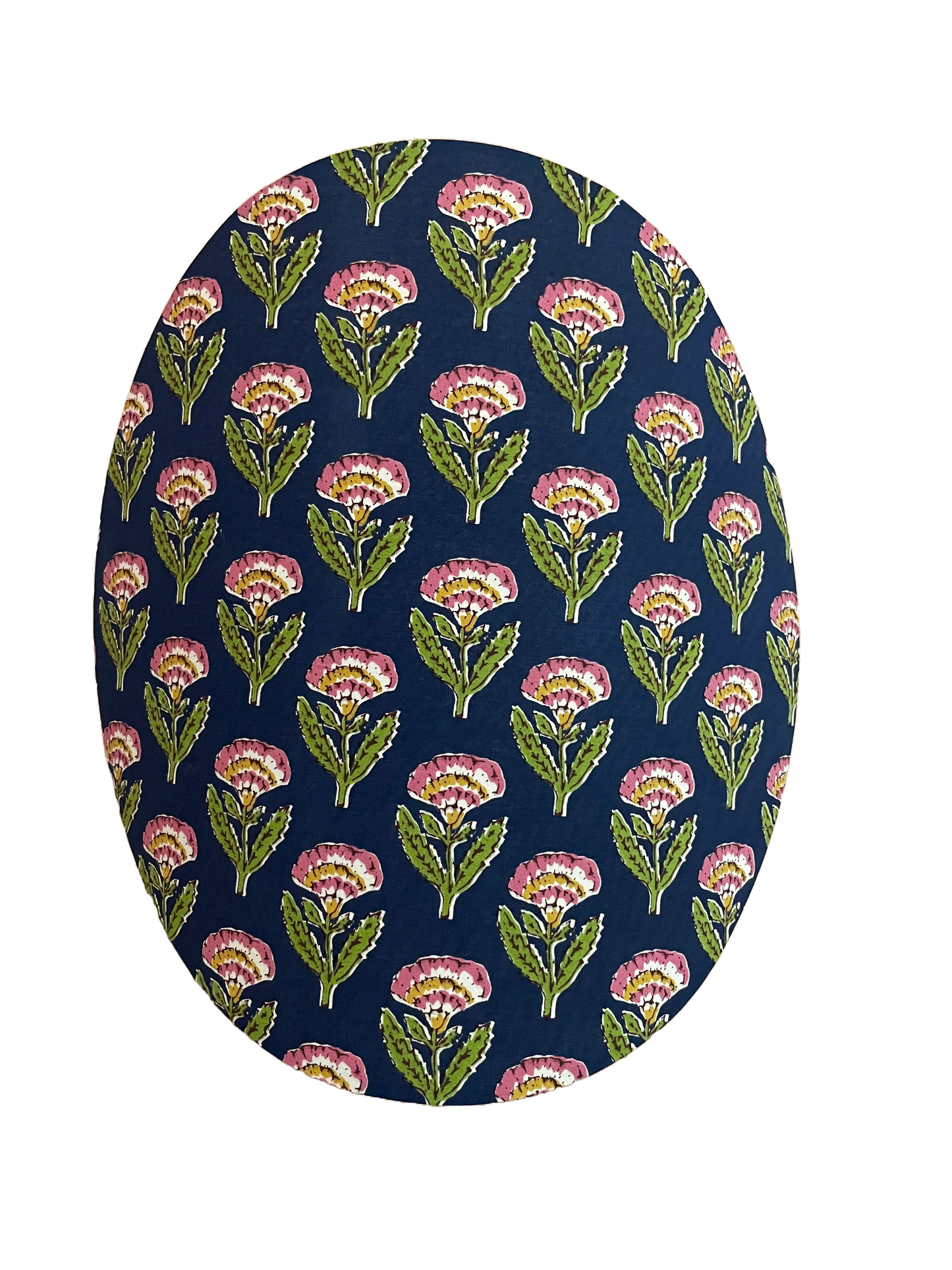 Applique M stampa Primule rosa
